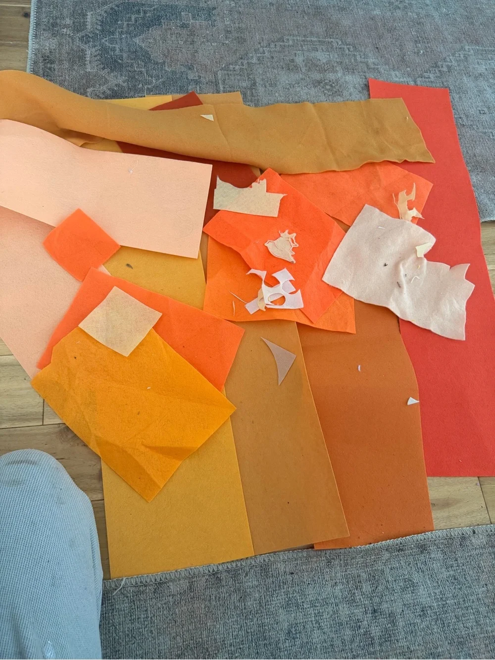 HUGE Rainbow Felt Scrap Bundle Assortment